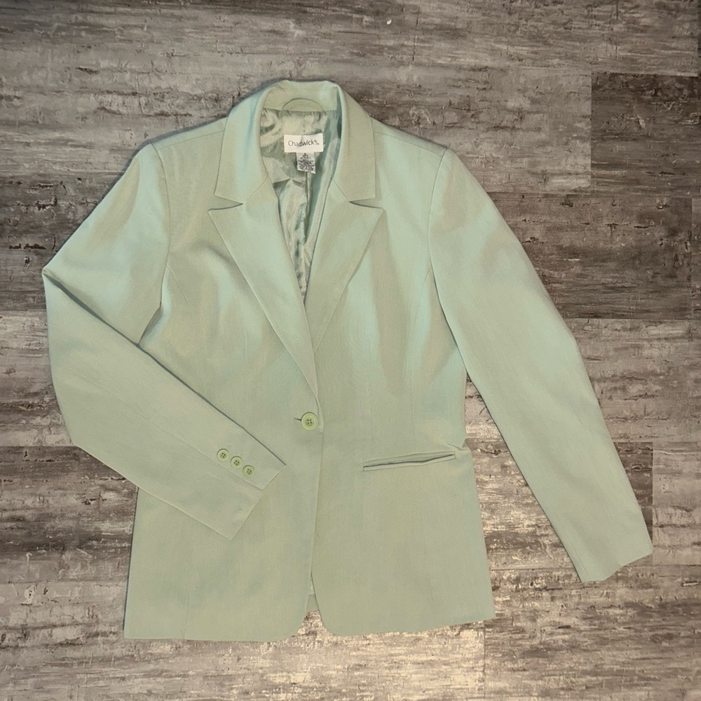 Retro Chadwick blazer. Sage green.